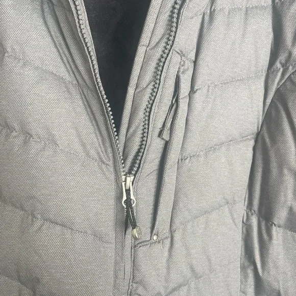 Eddie Bauer Women's Charcoal Puffer Jacket down XL EUC!! Down - Picture 6 of 9